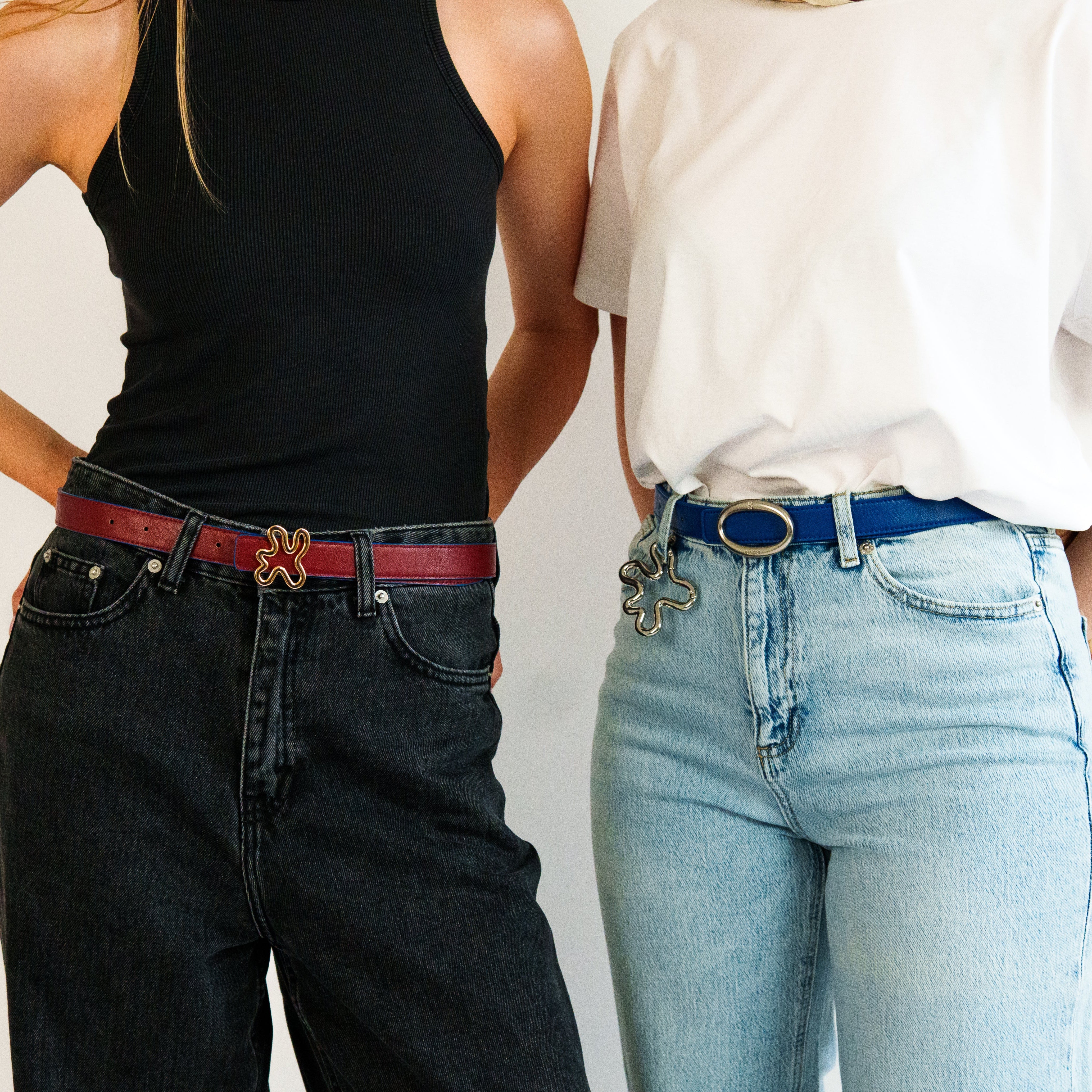 REVERSIBLE BELT STRAP // Red & blue - Image 6
