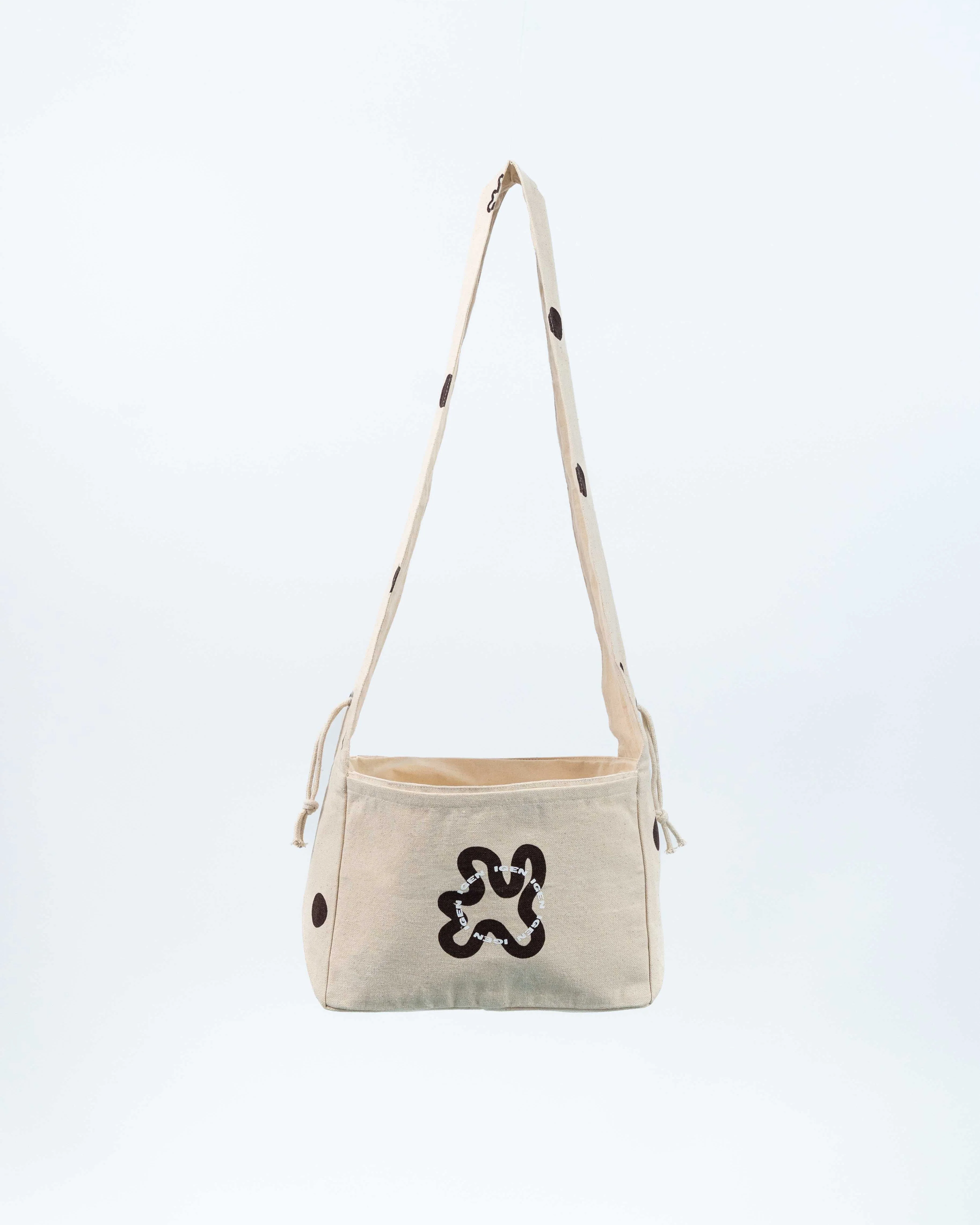 RUFFLE MINI SHOPPER // BROWN DOTS - Image 12