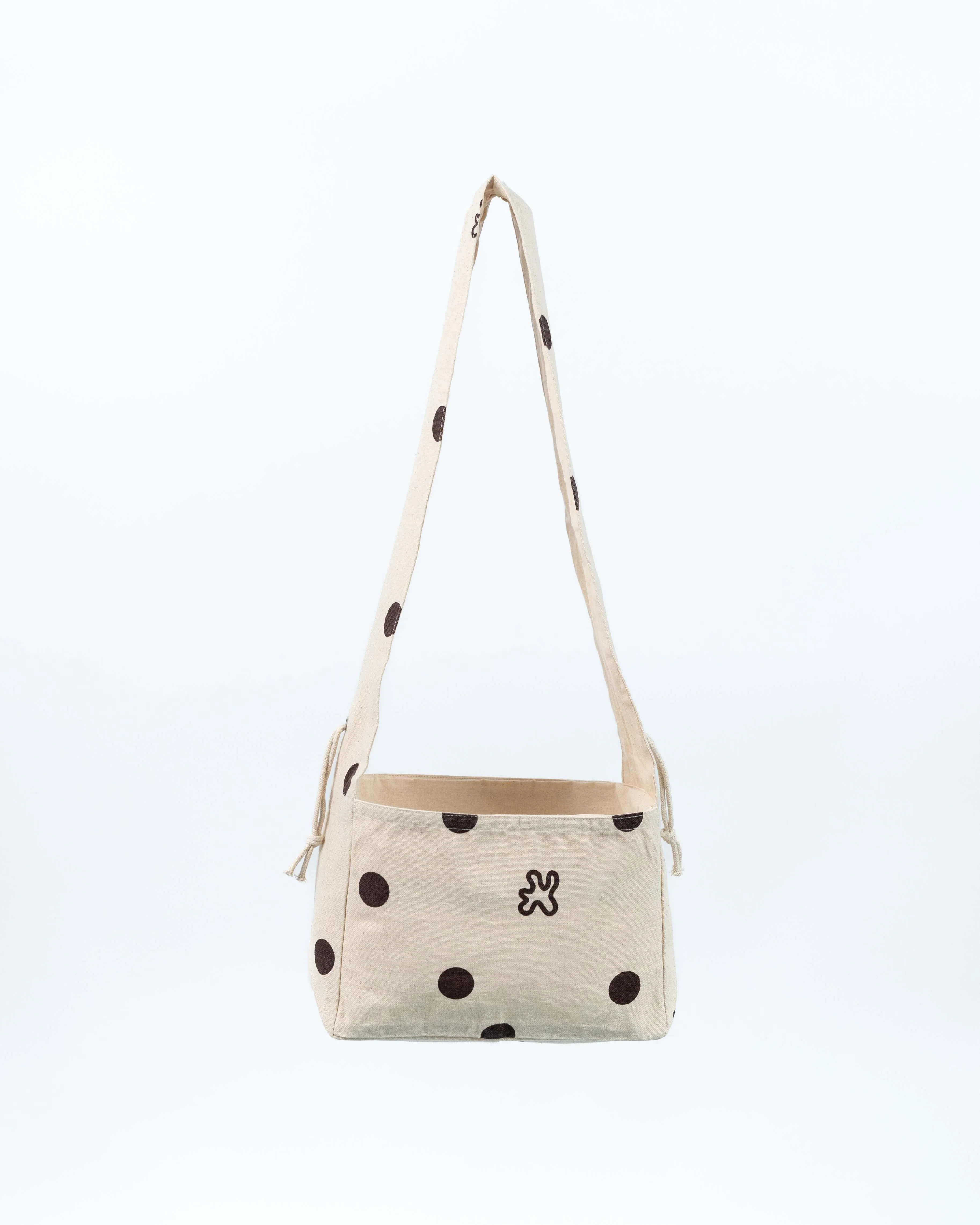 RUFFLE MINI SHOPPER // BROWN DOTS - Image 13